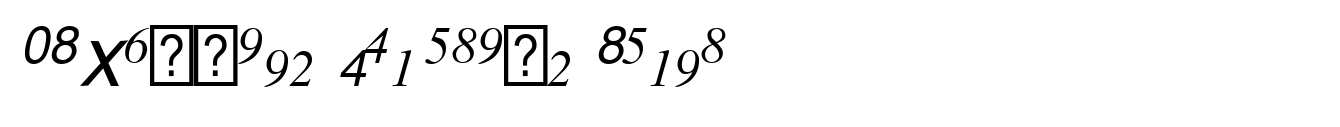 PIXymbols Fractions Italic